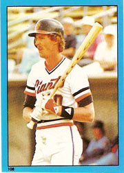 1982 Topps Baseball Stickers     108     Johnnie LeMaster
